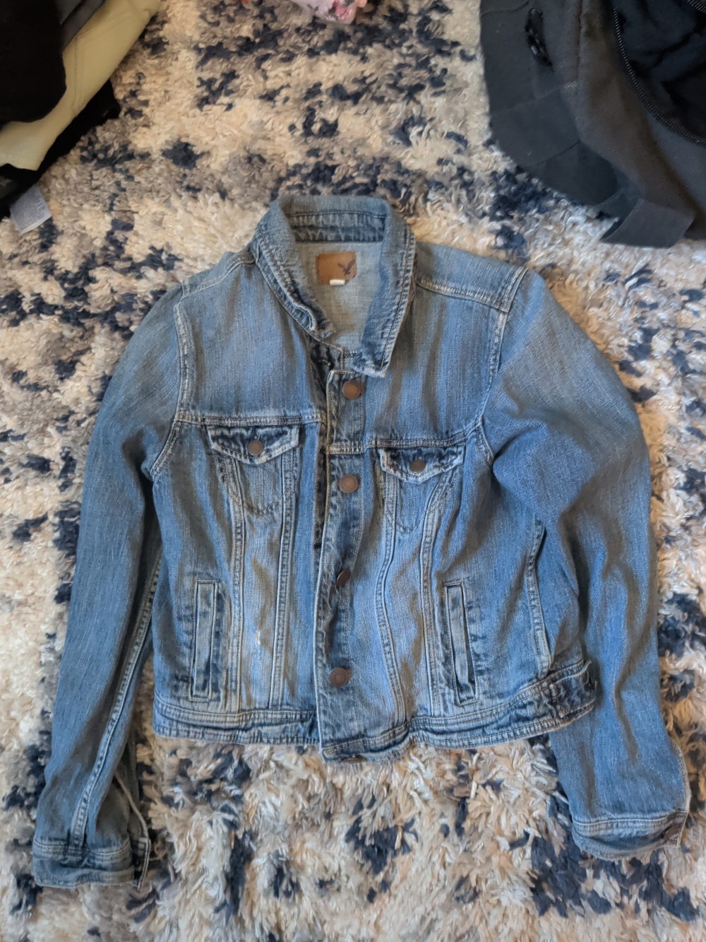 American Eagle Outfitters Light Blue Denim Jean Jacket